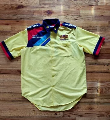 Team Suzuki Grand Prix Apparel Buttun Up Shirt Size Large • $46