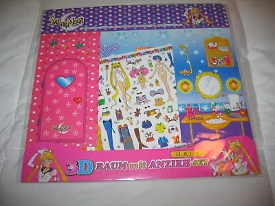 Vintage Sailor Moon House Haus 3D Sticker Paper Doll Set Germany NEW • $40.47