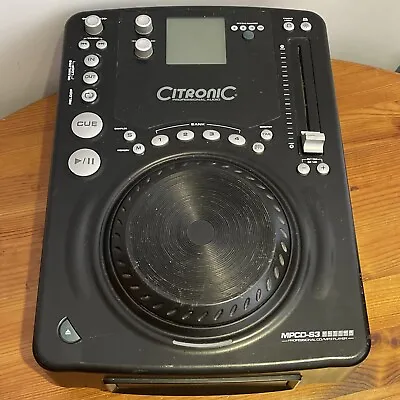 £65.99 • Buy Citronic MPCD-X1 CD DECK - Fully Working