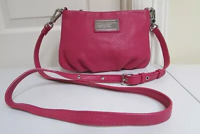 Marc By Marc Jacobs Classic Q Percy Pink Pebbled Leather Crossbody Bag Shoulder  • $86