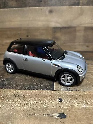 Kyosho Mini Cooper Rare Edition - 1/18 Scale Gray Black Needs Repair Parts • $25