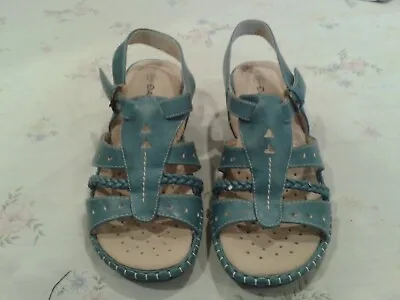 Damart Ladies Sandals Denim Blue Size 3 • £0.99