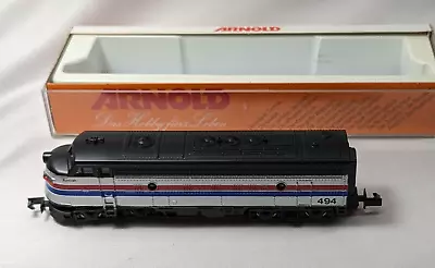 N Scale Arnold   AMTRAK  F-7 Diesel Locomotive  AMT494   Tested • $20