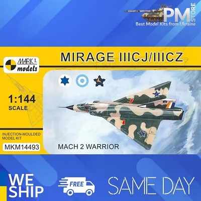 Mark I MKM144093 1/144 Mirage IIICJ/CZ Mach 2 Warrior French Jet Fighter • $35.99