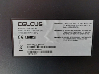 £50 • Buy 42  Celcus Tv, LCD423D913FHD