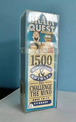 SHIPS FREE! 1992 BRAIN QUEST - 5th Grade - Decks 1 & 2 - Workman Publ. - W. Case • $16.99