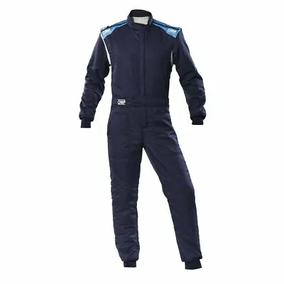 OMP First-S FIA Race / Rally Clubman Lightweight Suit Navy Blue OVERALL • £298.37