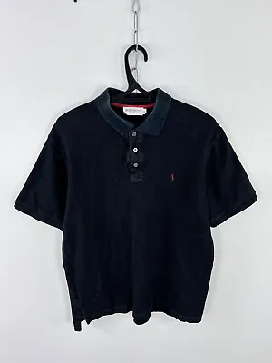 Vintage Yves Saint Laurent YSL Polo T-Shirt Black Size XL • $39.99