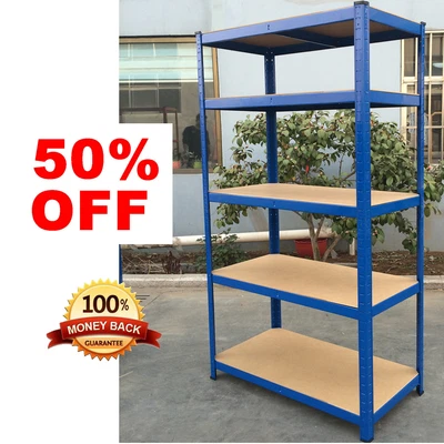£24.60 • Buy Garage Racking 5 Tier Shelving Unit Boltless Heavy Duty Metal Shelf Shed Storage
