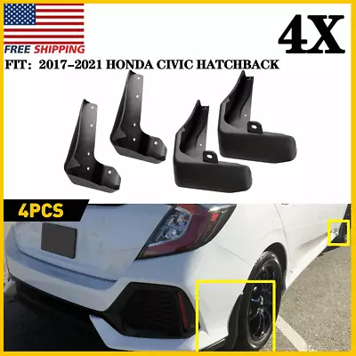 New Splash Guards Mud Flaps For 2017-2021 Honda Civic Sport Touring Hatchback • $22.99