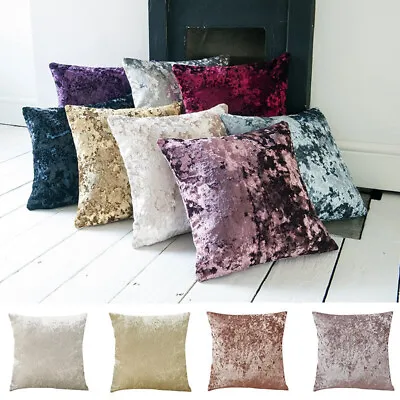 £0.99 • Buy Crush Velvet Cushion Covers Square Pillow Cases Cover Home Decor Sofa Chair UK