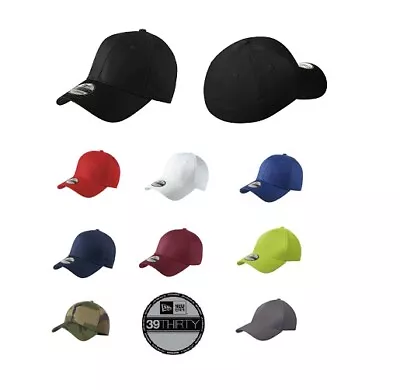 $16.99 • Buy New Era 39Thirty Cap Stretch Cotton Authentic Fitted NE1000 Hat (Multi Colors)