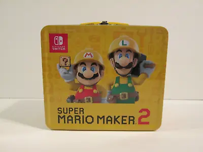 Nintendo Super Mario Maker 2 Tin Lunch Box Collectible Limited Rare • $22.99