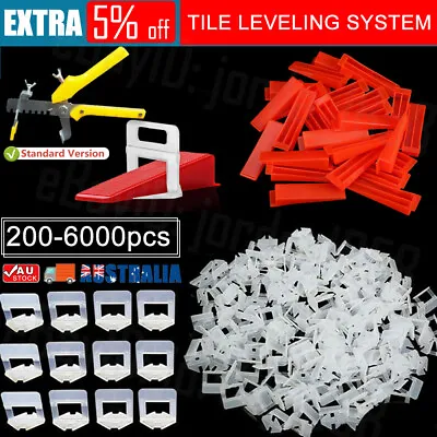 6000PCS Tile Leveling System Clips Plier Tiling Spacer Tool Kit Wall Floor 1.5mm • $10.99