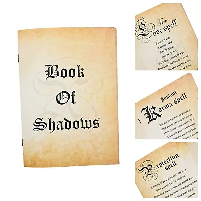 XL Book Of Shadows With Magic Spells. Wizard Grimoire Witches Spell Book Spell  • £14.90