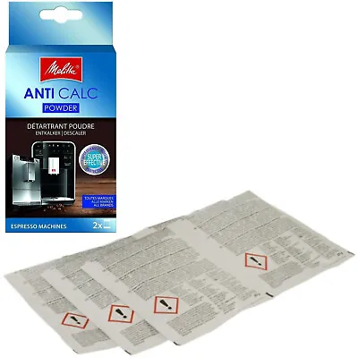 Melitta Anti Calc Descaling Powder 6 X 20g Sachets Filter Coffee Making Machine • £5.95