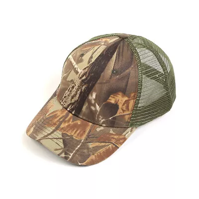 Camouflage Trucker Cap / Hunting Hat Cotton With Mesh Back • £6.26