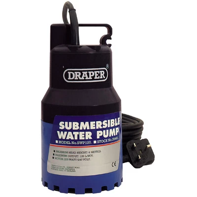£69.99 • Buy Draper Submersible Water Pump 120L/Min 200W 230V 35463