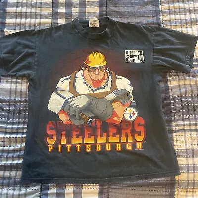 Men’s Vintage Pittsburgh Steelers 1995 MNF T Shirt NFL  1 Of A Kind • $110