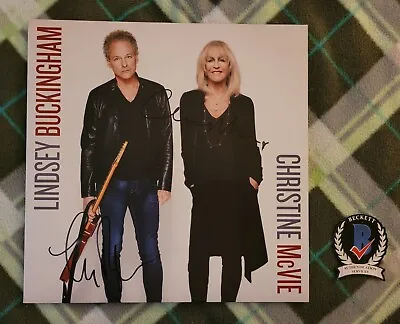 Lindsey Buckingham Christine McVie Signed Vinyl LP Record Beckett COA #BJ45213 • $799.99