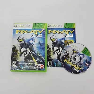 MX Vs. ATV Alive (Microsoft Xbox 360 2011) Complete Free Fast Shipping  • $9.99