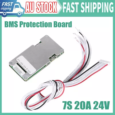 7S 24V 20A Lithium Battery Power Protection Board W/Balance BMS 18650 Lithium AU • $23.32