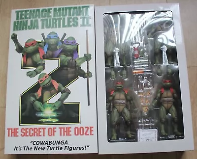 Neca Teenage Mutant Ninja Turtles Secret Of The Ooze VHS Action Figure 4 Pack • £300