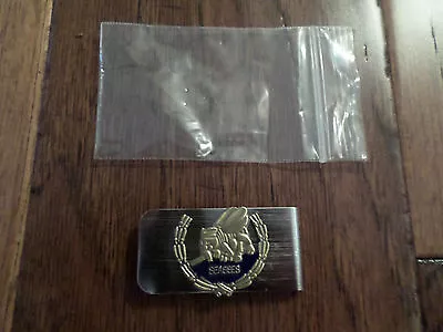 U.s Military Navy Seabees With Wreath Metal Money Clip U.s.a Made New In Bags • $12.99