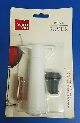 $12 • Buy Vacu Vin Wine Saver Vacuum Pump With Wine Stopper In Original Box 