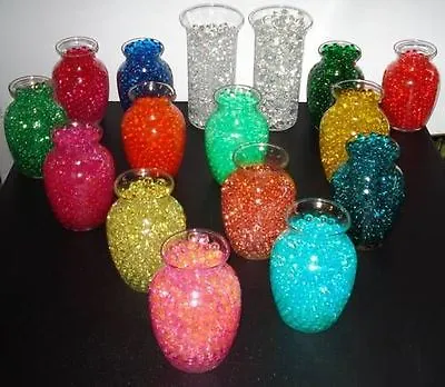 VASE FILLER  Water Beads Centerpiece Decorations -30 Different Colors To Choose • $5.95