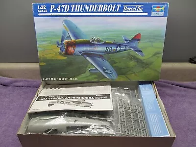 1/32 Trumpeter 02264: P-47D Thunderbolt Dorsal Fin Bubbletop • $75