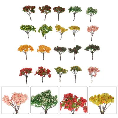 20pcs Diorama Tree Miniature Trees For Model Woodland Scenery Tree Decoration • $10.70