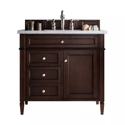 James Martin Vanities Brittany 36  Burnished Mahogany Single Vanity W/ 3 CM • $2190