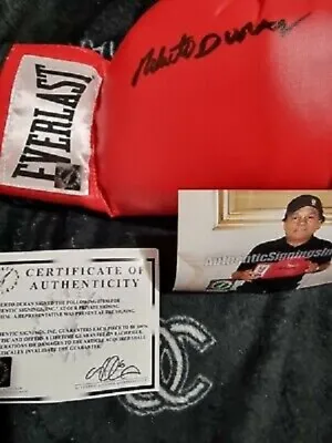 $250 • Buy Roberto Duran Hands Of Stone Autographed Signed Everlast Boxing Glove ASI Proof