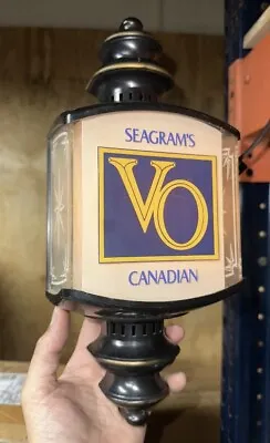 “CLEAN NICE” Vintage Seagrams VO Canadian Wall Light Whiskey NEW CORD WITH PLUG • $47