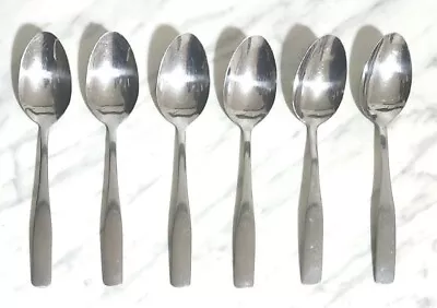 6 Cambridge MADISON Stainless Flatware Oval Dinner Soup Spoons Table Spoon • $22.99