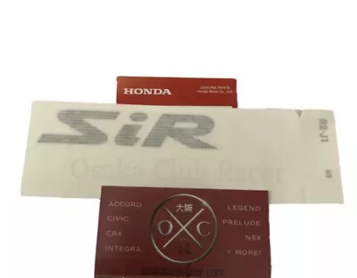 $39.95 • Buy OEM Honda CR-X Del Sol Genuine SiR Decal Civic CRX Rear Sticker 93-97 92 94 EG2