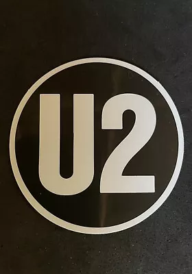 U2 Logo Iconic 80s Irish Rock Band Sticker Decal Bono The Edge B&W New! • $1.49