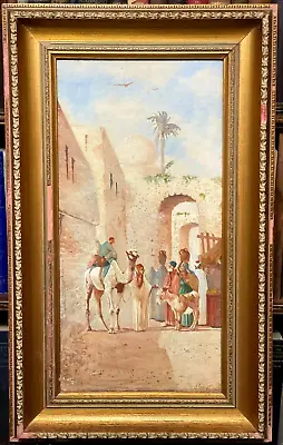 1921 Orientalist Egypt / Africa Middle East Arabic Bedouin Painting - J. Coulson • $575