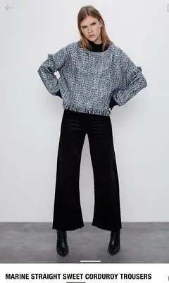 Zara Marine Straight Pants Jeans Corduroy 8246/040 8246/044 • $35.90