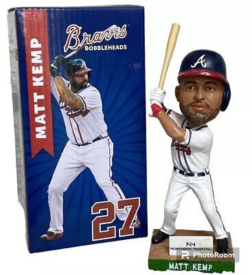 MATT KEMP Atlanta Braves 17 Sun Trust Inaugural Bobblehead NIB MLB Baseball SGA • $24.99