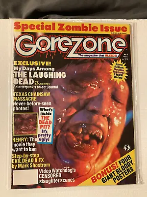 $14.95 • Buy GoreZone Magazine #9 September 1989 FANGORIA The Laughing Dead