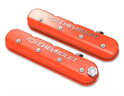$362.95 • Buy Holley 241-403 Orange Tall Valve Cover W/ Bowtie/Chevy Logo For LS1/LS2/LS3/LS6