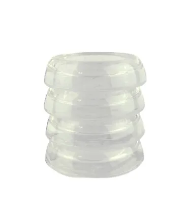 Set Of 4 Vintage Clear Glass Furniture Legs Coasters Floor Protectors 3  • $14.99