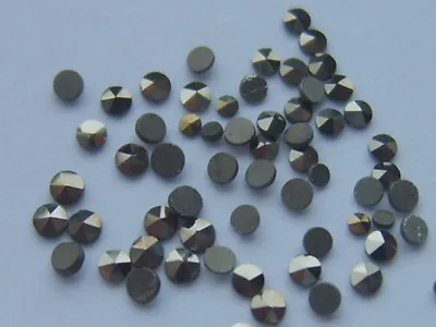 10 LOOSE GEMSTONES ROUND MARCASITE STONE CRAFT JEWELLERY REPAIR LOT 0.9mm - 2mm • £2.45