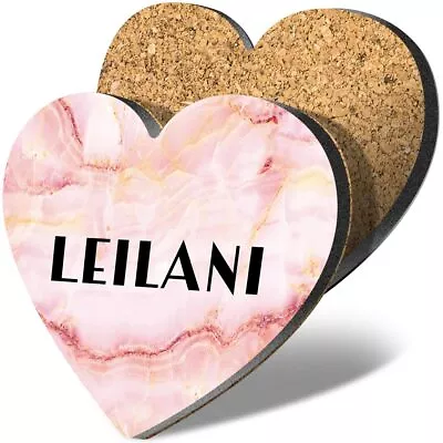 1 Heart Coaster Name Leilani Letter Lettering • £3.99