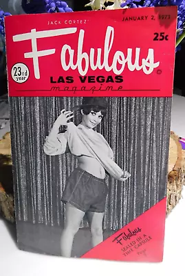 Vintage Fabulous Las Vegas Magazine Jan. 1971  Gigi Bernas Sammy Davis Jr Unused • $12.99