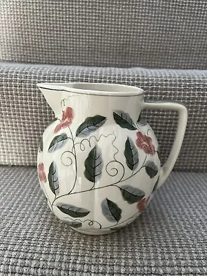 Vintage Laura Ashley Hand Painted 1992 Garden Floral Large 6.5  Jug Pitcher • £9.99