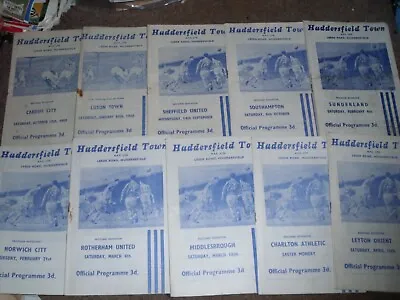 £49.99 • Buy Superb Huddersfield Town Football Programme Collection Homes 1959-1963 X 51