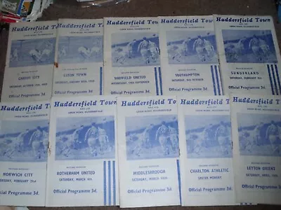 £49.99 • Buy Superb Huddersfield Town Football Programme Collection Homes 1959-1963 X 51